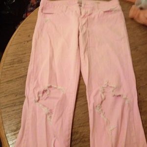 Pink jeans